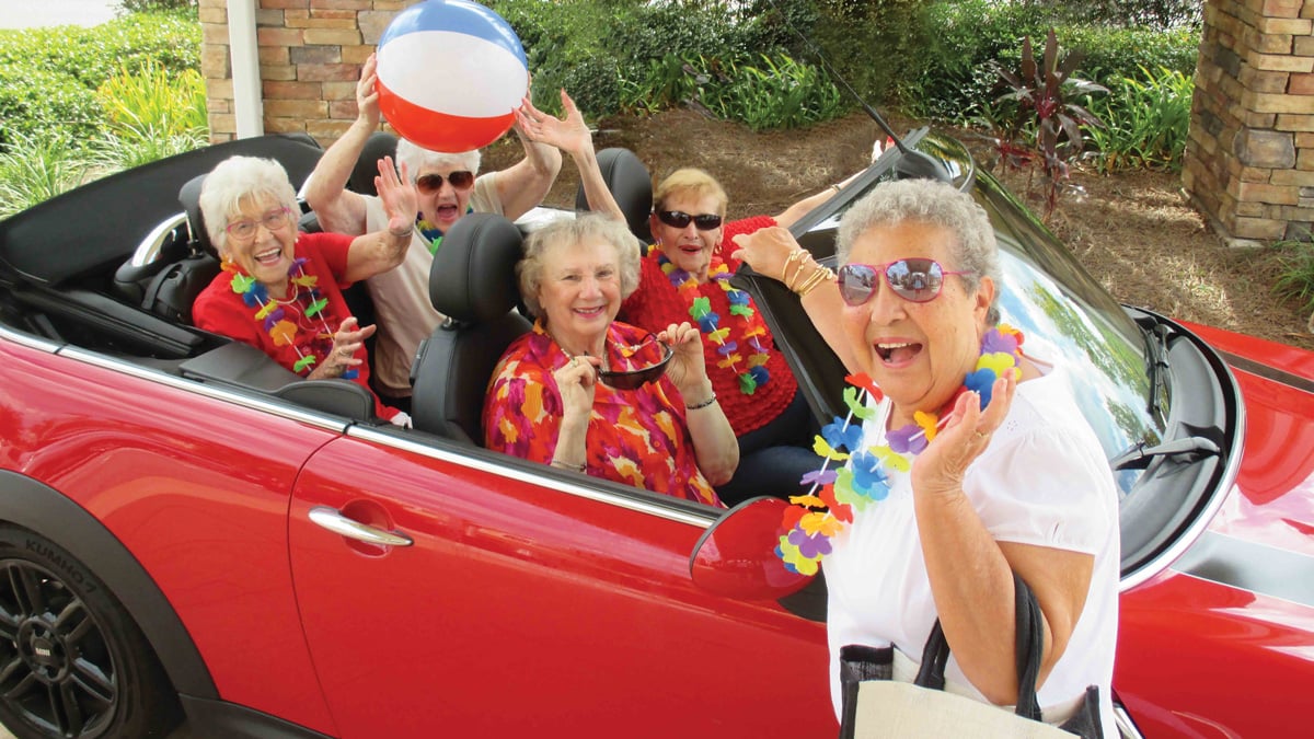 Residents enjoying time together at Carolina Estates
