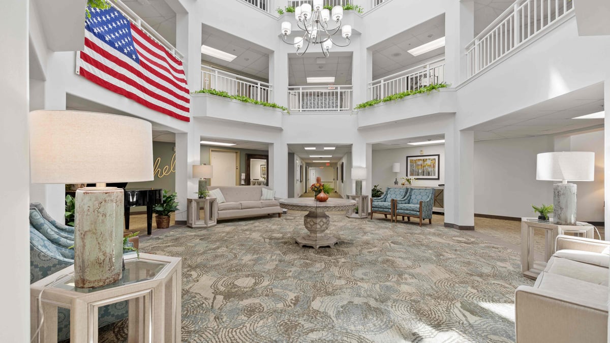The atrium at Carolina Estates