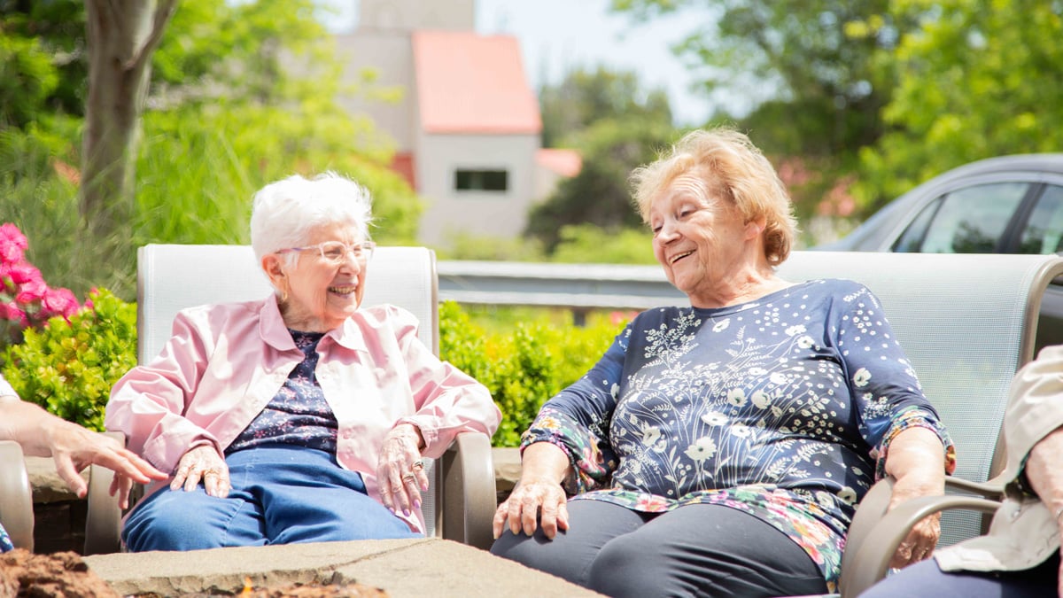 Residents enjoying time together at Carolina Estates