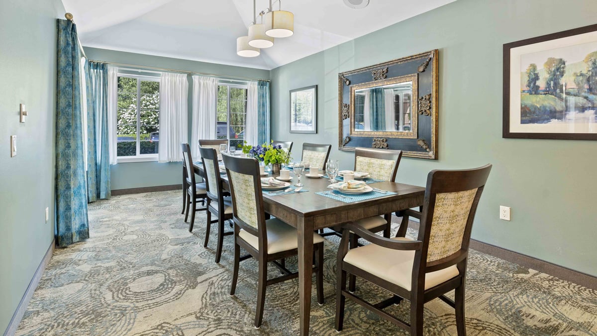 The dining room at Carolina Estates
